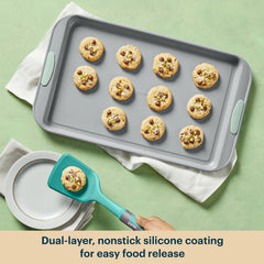 Pyrex® Metal Bakeware 3-Piece Large Cookie Sheet Set in Sage