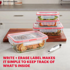 Pyrex® Freshlock™ 8-cup Rectangle Glass Storage
